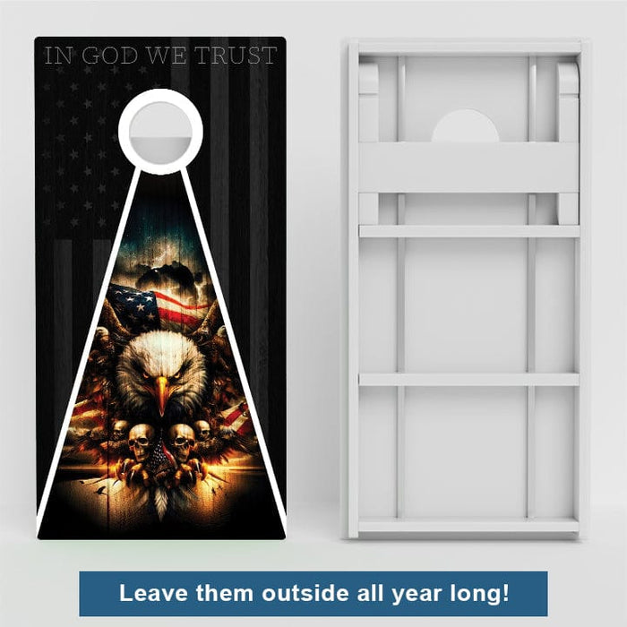 Boards In God We Trust Weather Proof Cornhole Board