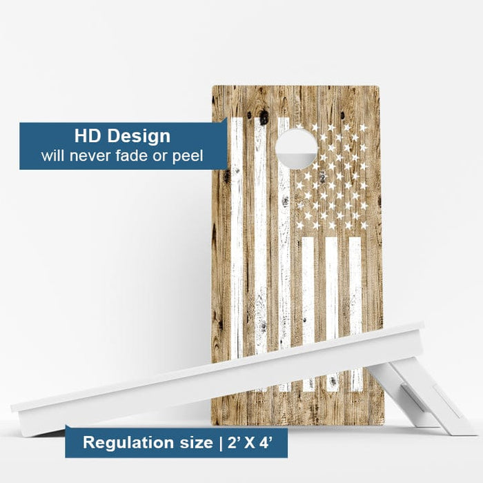 Boards Camo American Flag Weather Proof Cornhole Boards