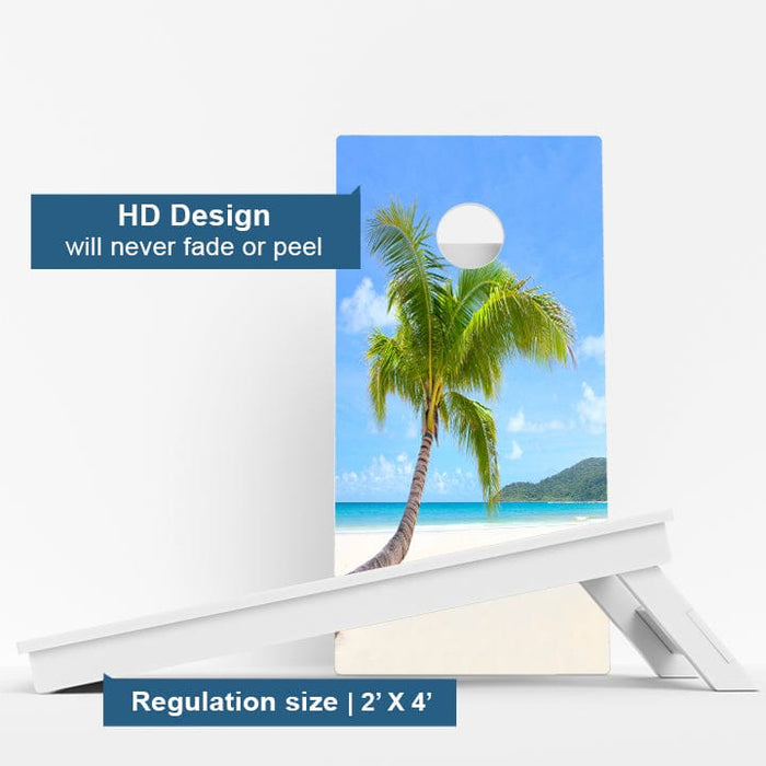 Boards Beach Paradise Weather Proof Cornhole Boards