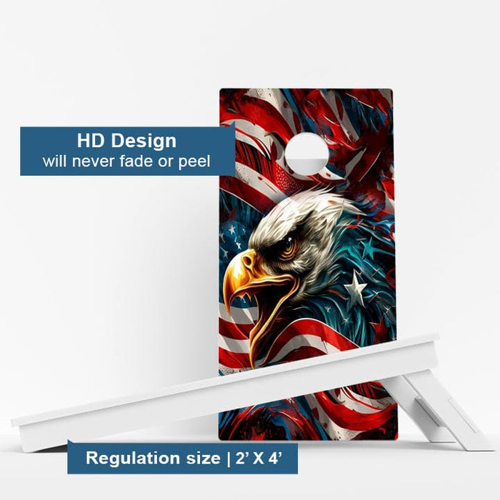 Boards USA Patriotic Eagle Weather Proof Cornhole Boards