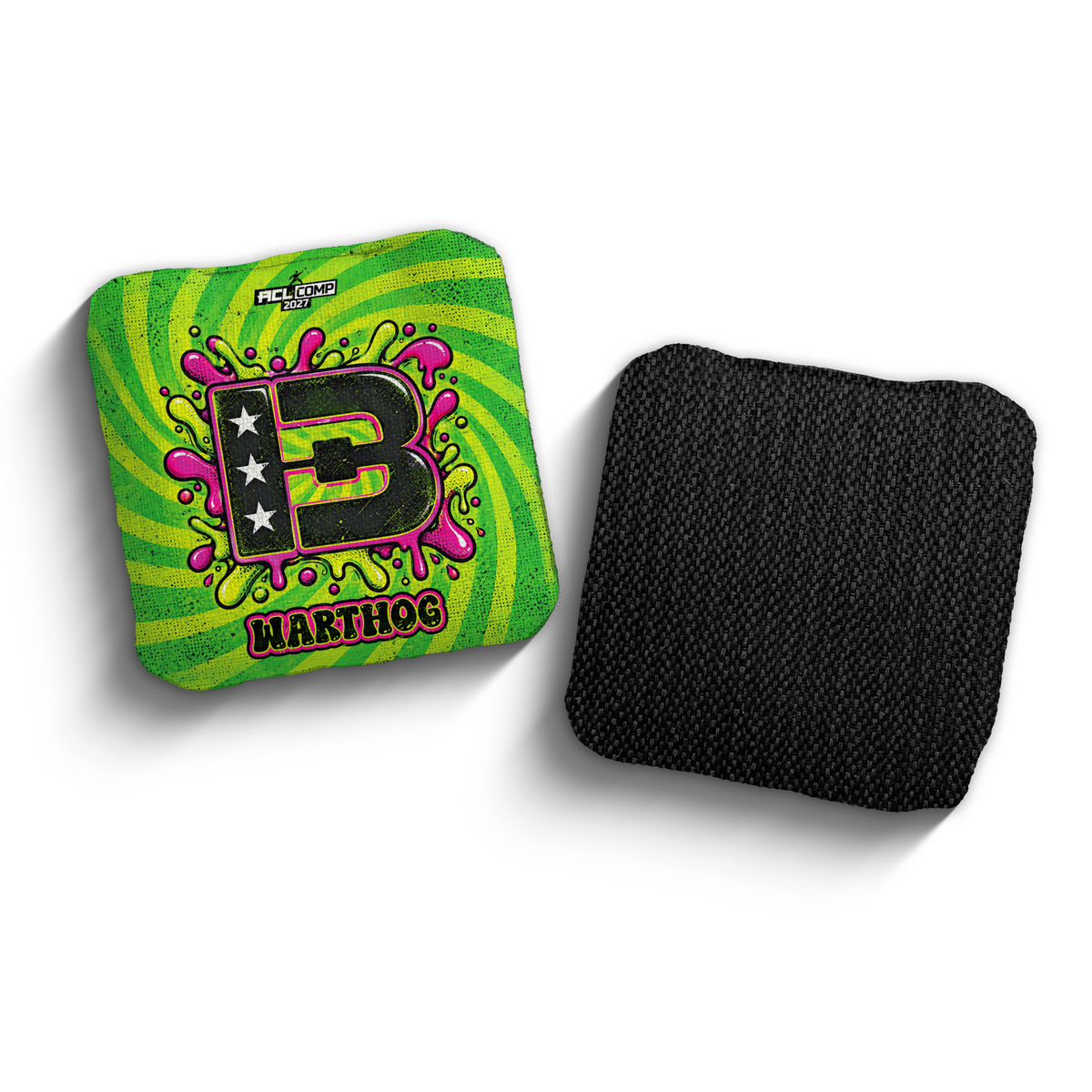 2027 Brotherhood Cornhole Warthog Acid Slime Edition ACL Comp Stamped Cornhole Bags