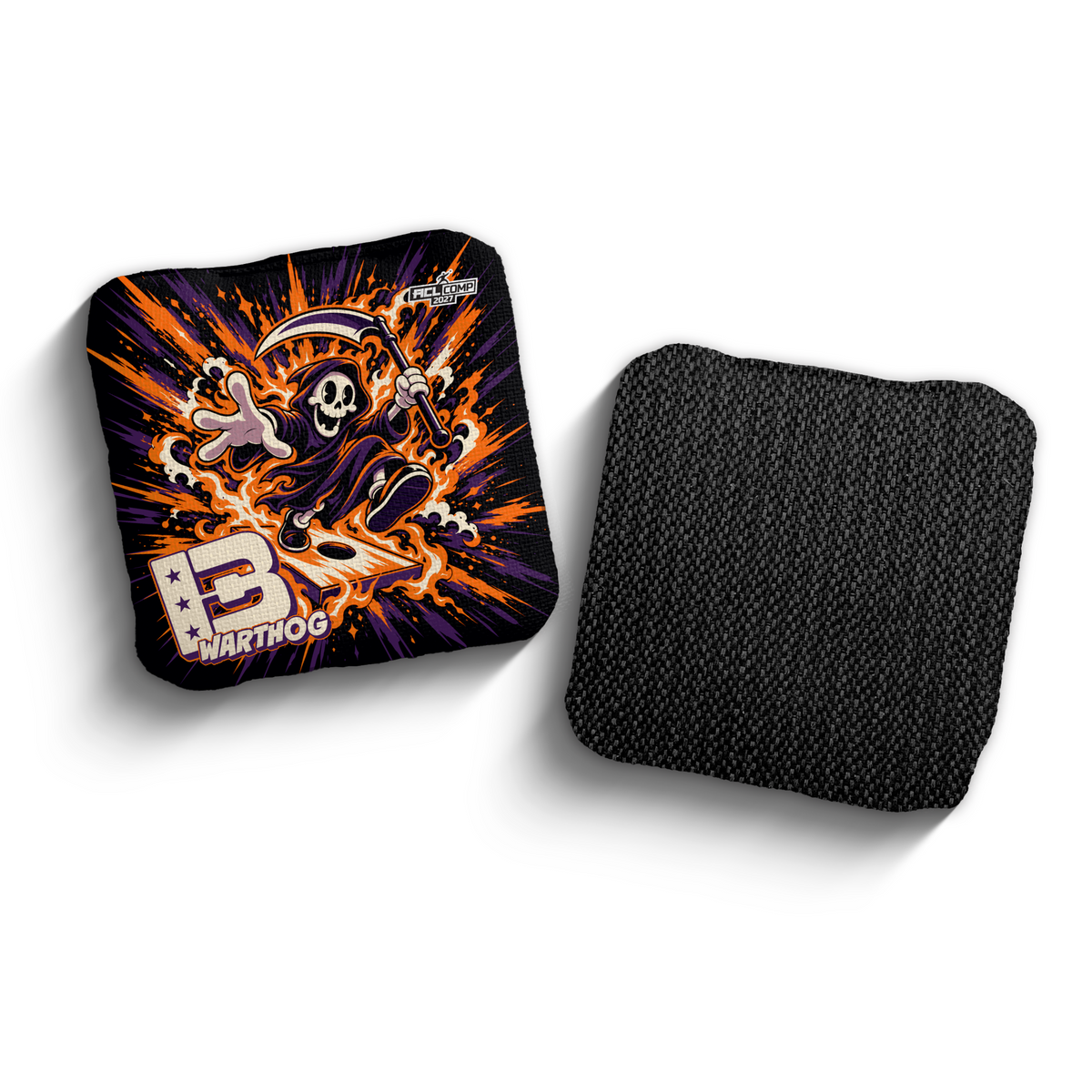2027 Brotherhood Cornhole Warthog Reaper Parade Edition ACL Comp Stamped Cornhole Bags