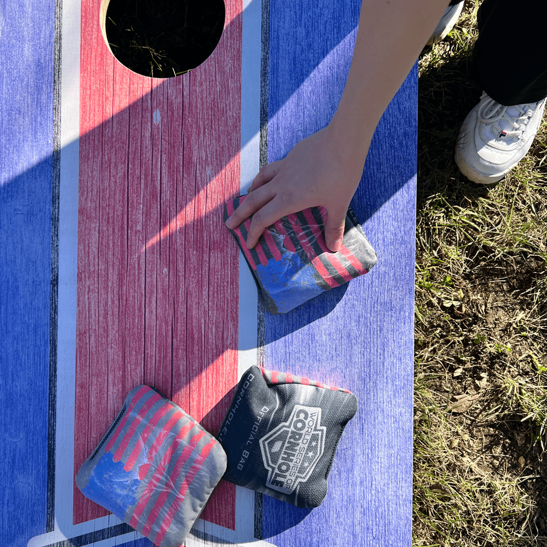 Cornhole Bags World Series of Cornhole Official 6-IN Professional Cornhole Bag Rapter - Retro Swirl