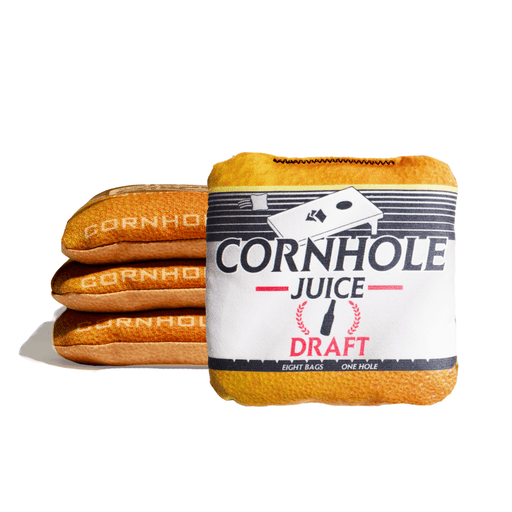 Cornhole Bags Orange World Series of Cornhole 6-IN Professional Cornhole Bag Rapter - Cornhole Juice