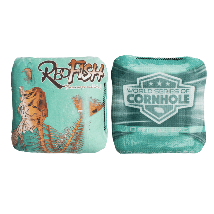 Cornhole Bags World Series of Cornhole 6-IN Professional Cornhole Bag Rapter - Redfish