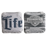 Cornhole Life Blue & White - 6 Inch WSOC Official Pro Cornhole Bags