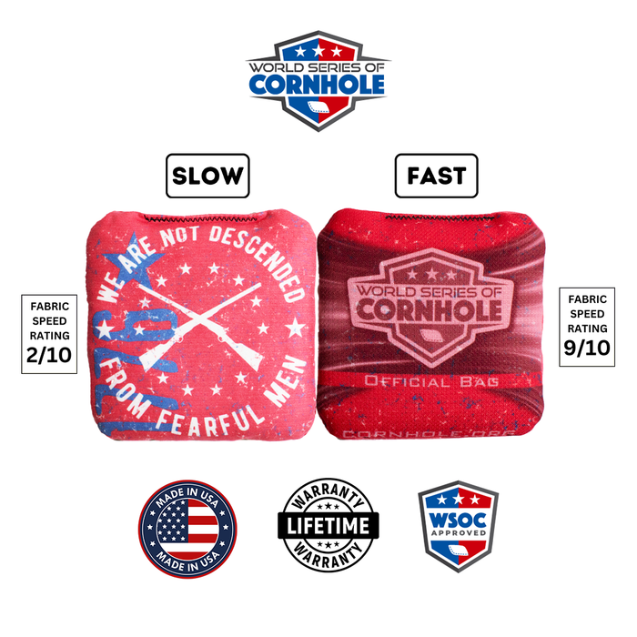 Not Fearful Men 1776 - 6 Inch WSOC Official Pro Cornhole Bags
