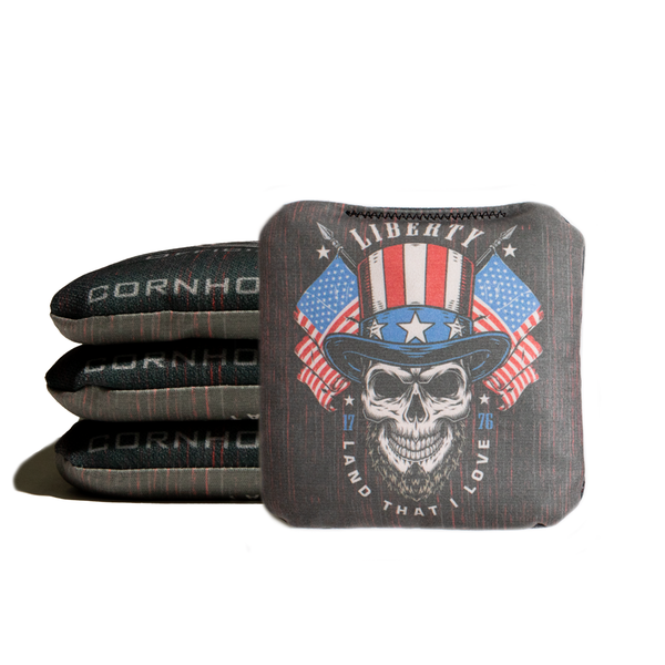 Land that I Love Skull - 6 Inch WSOC Official Pro Cornhole Bags