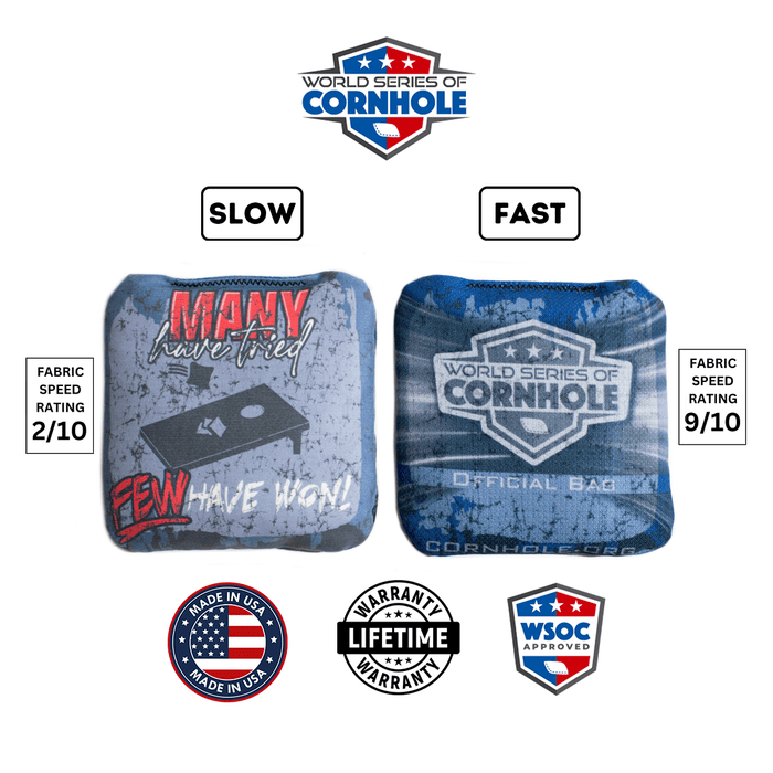 World Series of Cornhole 6-IN Professional Cornhole Bag Rapter - Many Have Tried