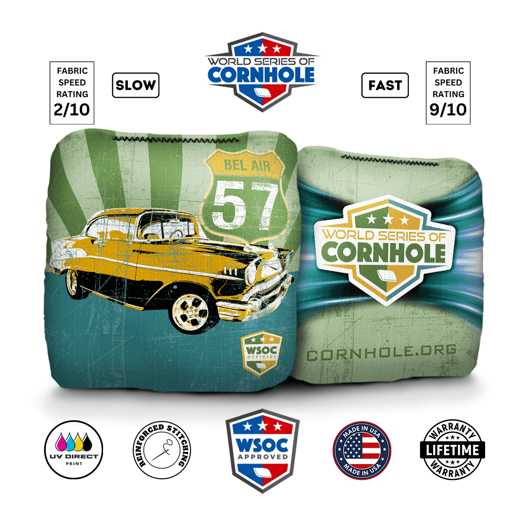 Cornhole Bags World Series of Cornhole 6-IN Professional Cornhole Bag Rapter - 67' Bel Air