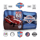 Cornhole Bags World Series of Cornhole 6-IN Professional Cornhole Bag Rapter - 68' MG MGB Purple