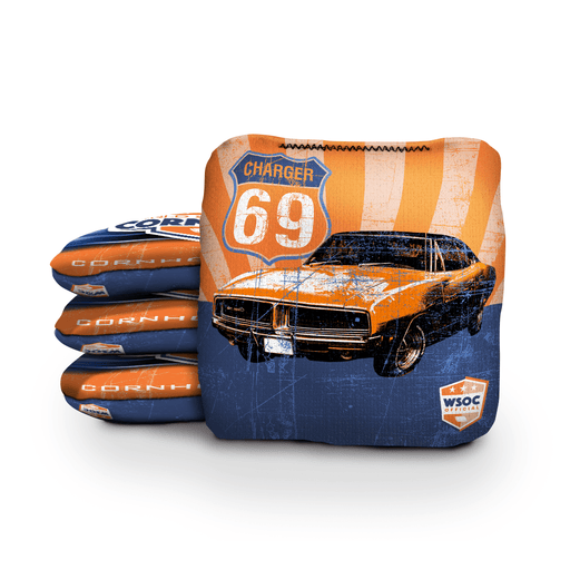 World Series of Cornhole 6-IN Professional Cornhole Bag Rapter - 69' Charger Orange
