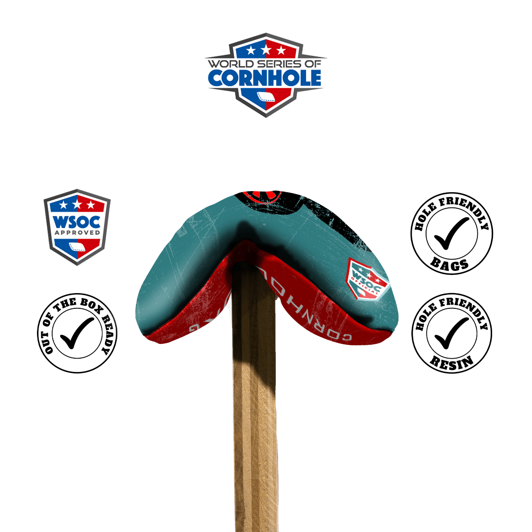 Cornhole Bags World Series of Cornhole 6-IN Professional Cornhole Bag Rapter - 69' Porsche Red