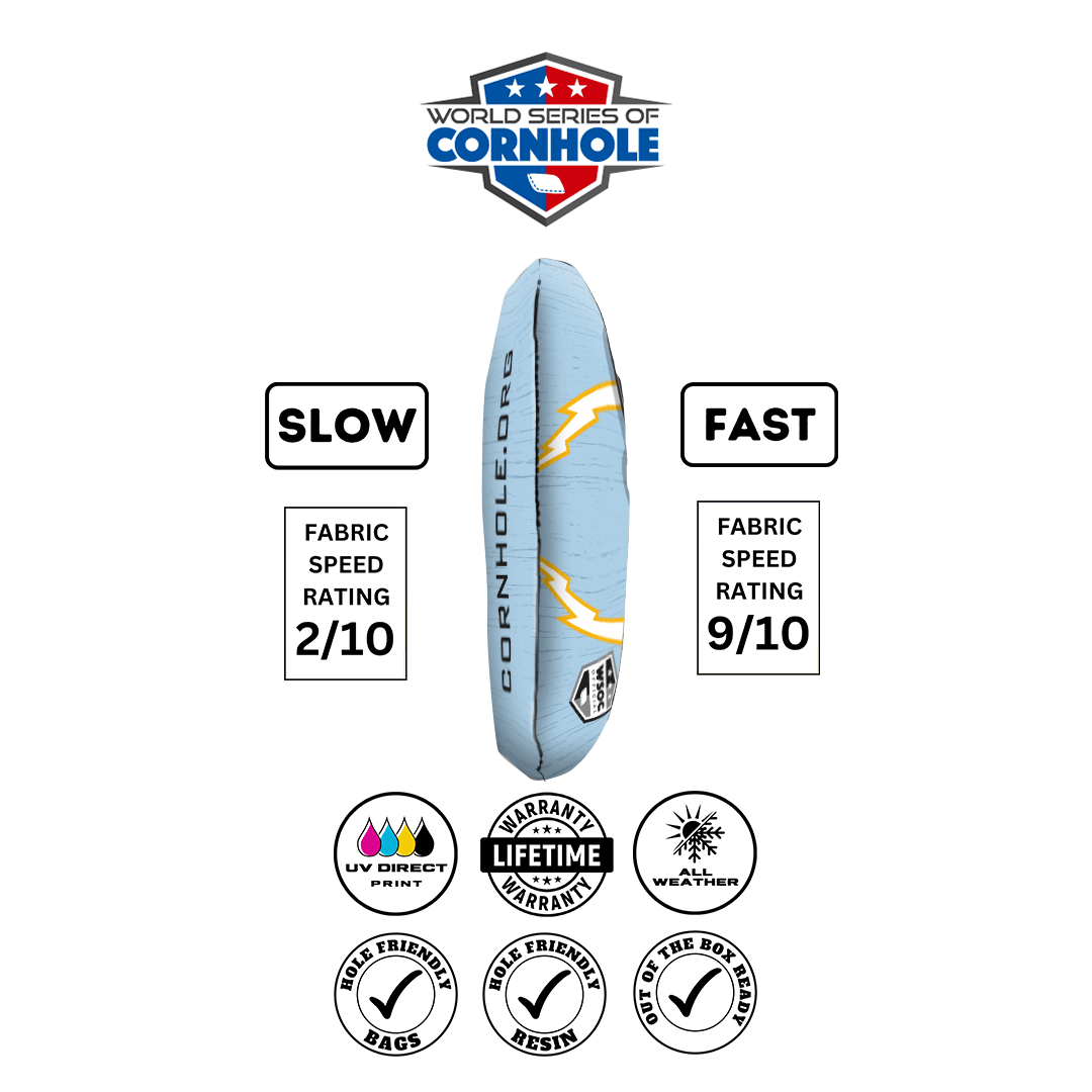 Cornhole Bags World Series of Cornhole 6-IN Professional Cornhole Bag Rapter - F-35 Blue