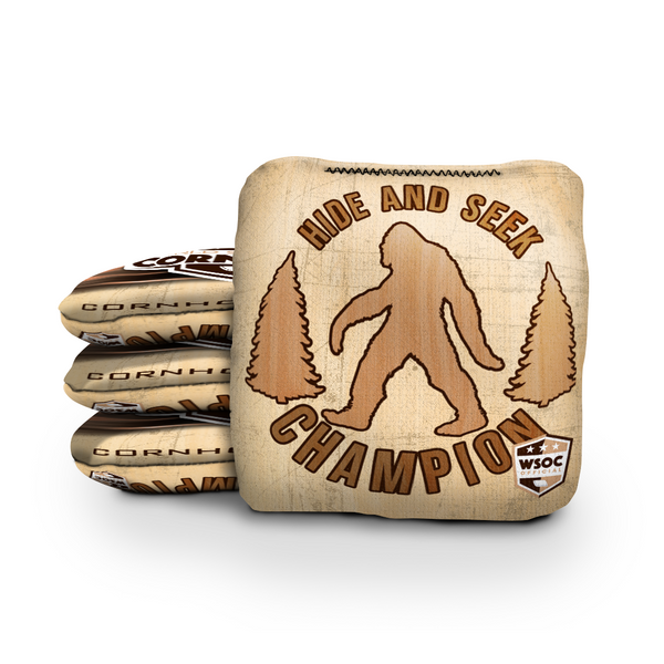 Sasquatch Hide and Seek Tan - 6 Inch WSOC Official Pro Cornhole Bags