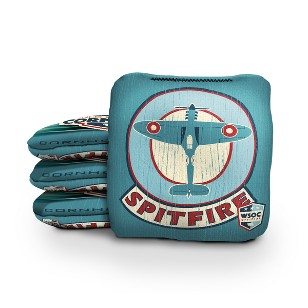 Spitfire Blue - 6 Inch WSOC Official Pro Cornhole Bags