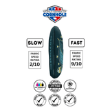 Cornhole Bags World Series of Cornhole Official 6-IN Professional Cornhole Bag Rapter - SR-71 Blackbird Dark Green