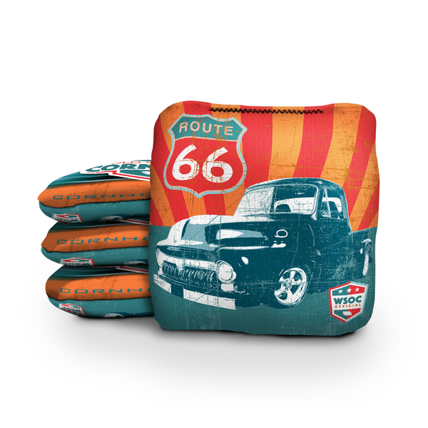 Vintage American Truck Orange - 6 Inch WSOC Official Pro Cornhole Bags