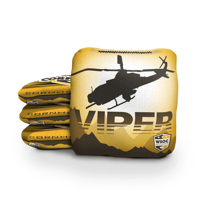 World Series of Cornhole Official 6-IN Professional Cornhole Bag Rapter - Viper Yellow