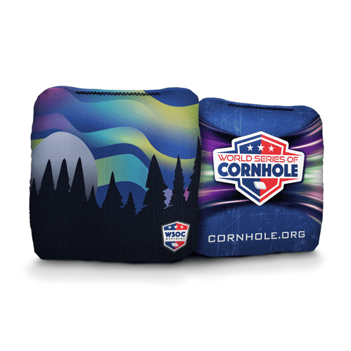 World Series of Cornhole 6-IN Professional Cornhole Bag Rapter - Northern Lights Purple