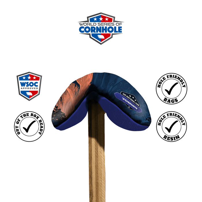 Cornhole Bags World Series of Cornhole 6-IN Professional Cornhole Bag Rapter - Las Vegas Raiders