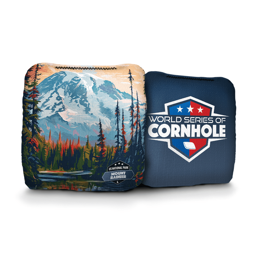 Cornhole Bags World Series of Cornhole 6-IN Professional Cornhole Bag Rapter - Mt. Rainier National Park