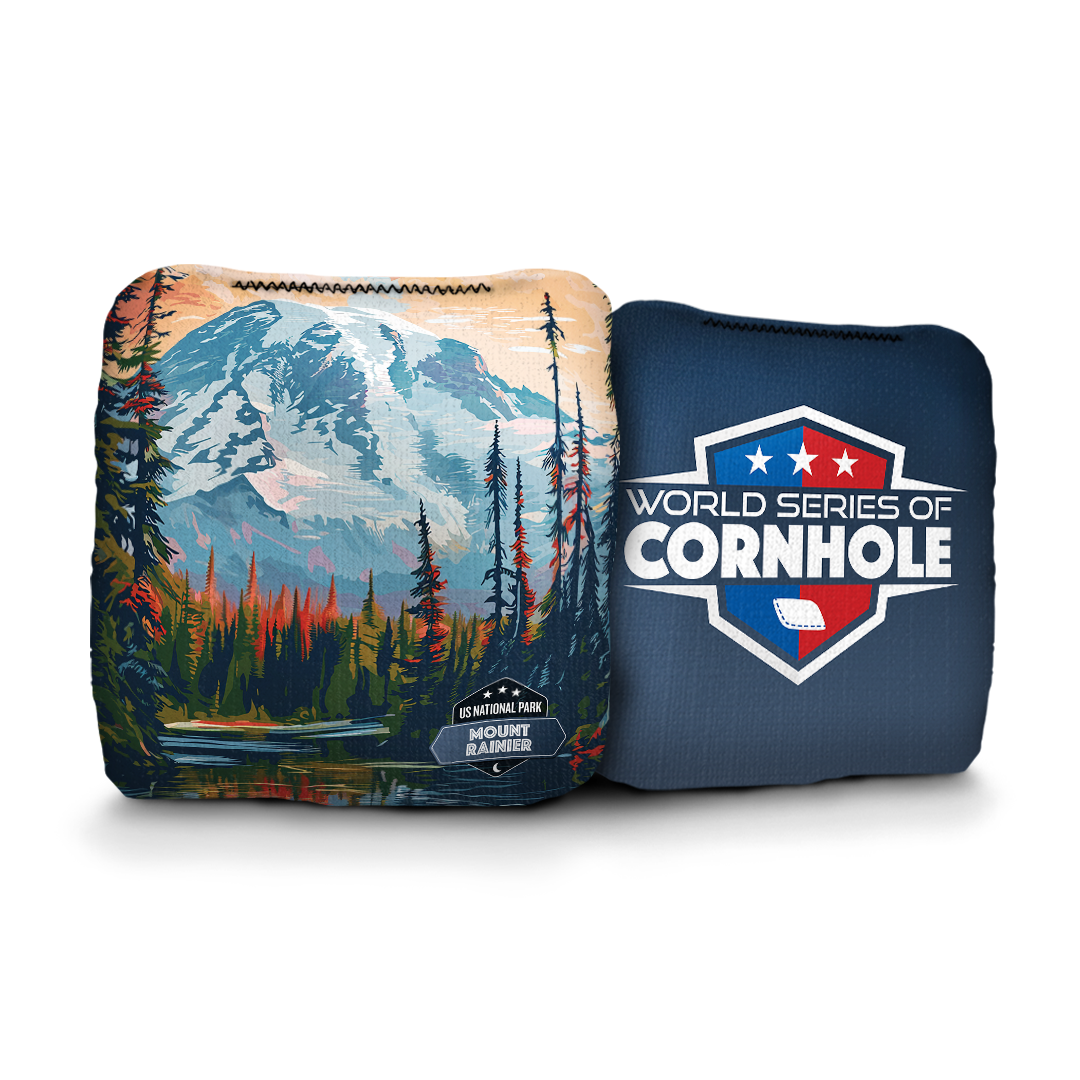 Mt. Rainier National Park - 6 Inch WSOC Official Pro Cornhole Bags