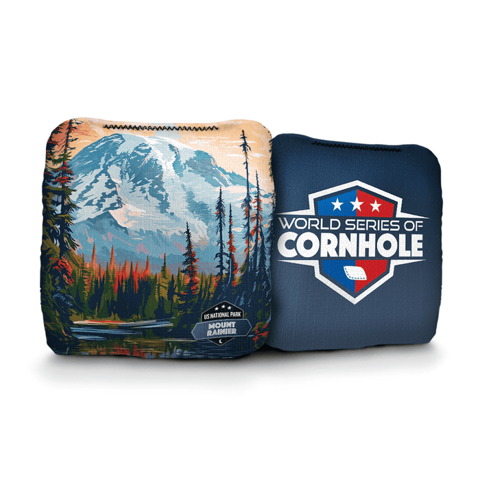 Cornhole Bags World Series of Cornhole 6-IN Professional Cornhole Bag Rapter - Mt. Rainier National Park