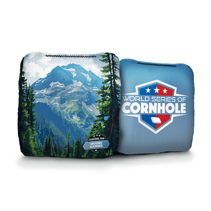 Cornhole Bags World Series of Cornhole 6-IN Professional Cornhole Bag Rapter - National Park - Mt. Rainier