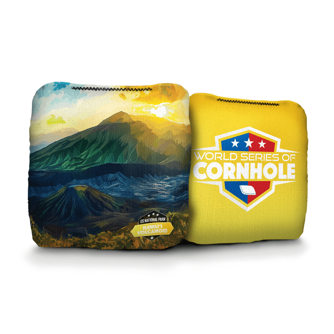 Cornhole Bags World Series of Cornhole 6-IN Professional Cornhole Bag Rapter - Hawaii Volcanoes National Park