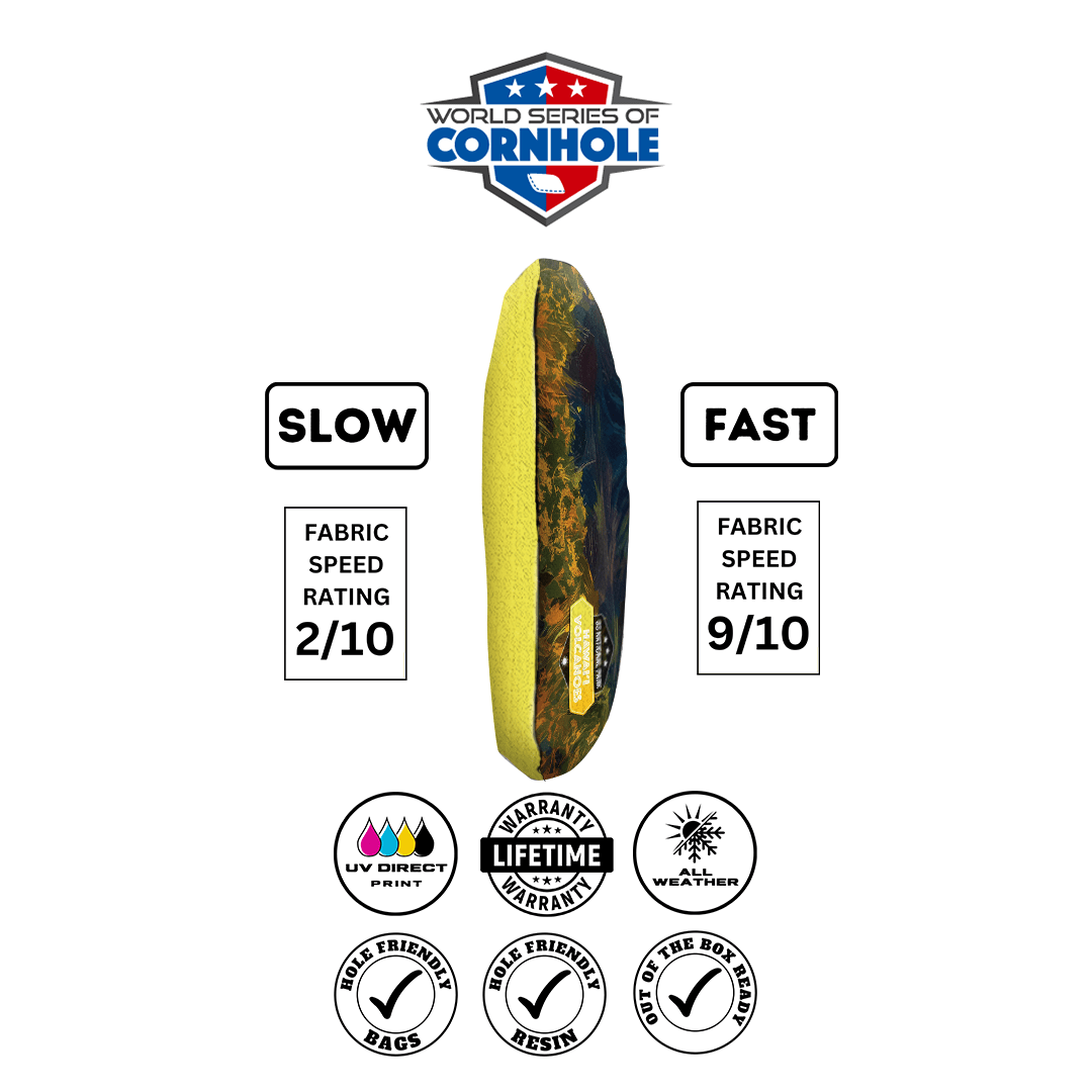 Cornhole Bags World Series of Cornhole 6-IN Professional Cornhole Bag Rapter - Hawaii Volcanoes National Park