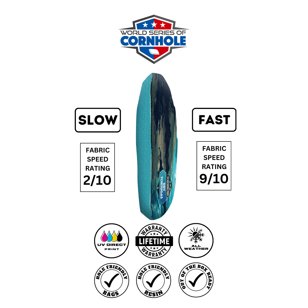 Cornhole Bags World Series of Cornhole 6-IN Professional Cornhole Bag Rapter - Dry Tortugas National Park