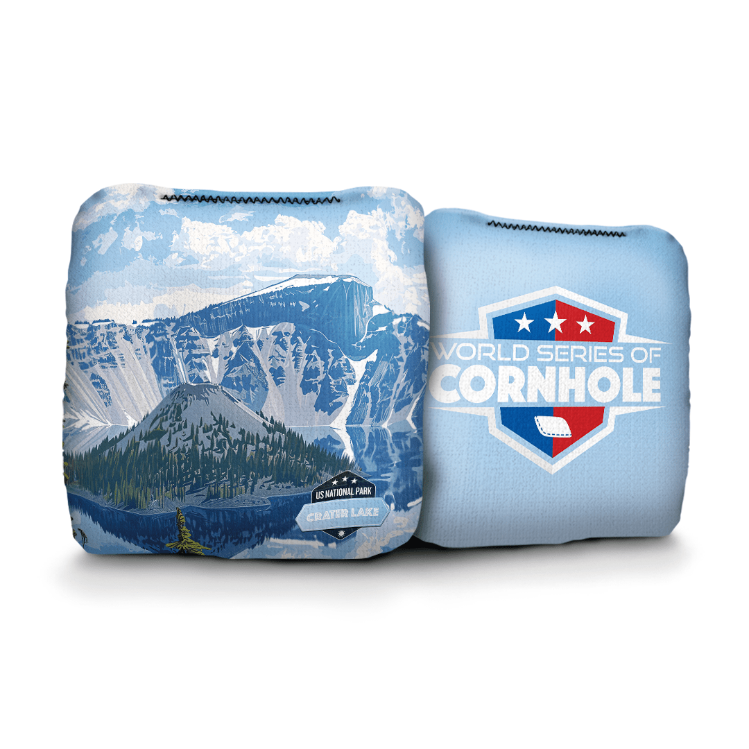 Cornhole Bags World Series of Cornhole 6-IN Professional Cornhole Bag Rapter - Crater Lake National Park