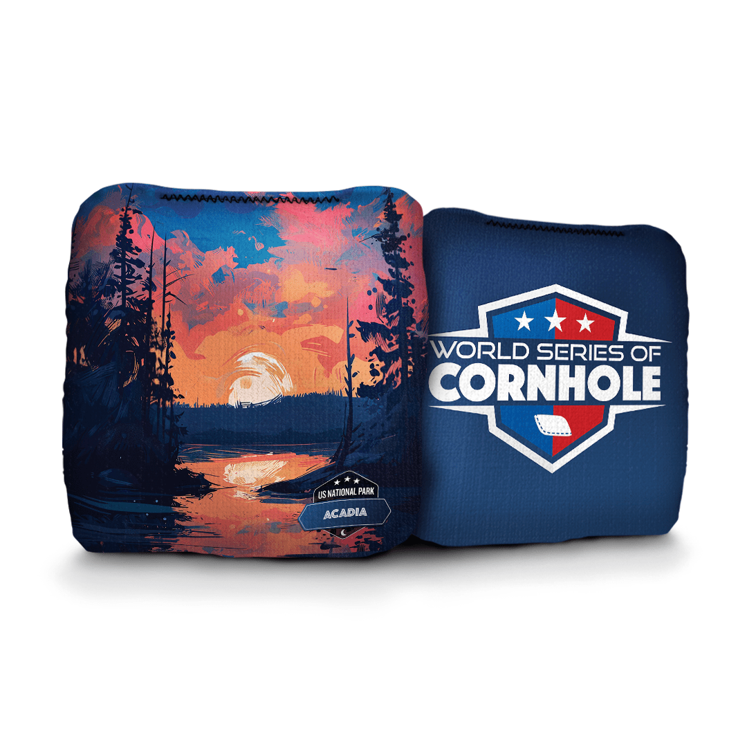 Cornhole Bags World Series of Cornhole 6-IN Professional Cornhole Bag Rapter - Acadia National Park