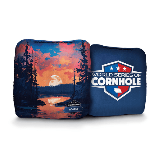 Cornhole Bags World Series of Cornhole 6-IN Professional Cornhole Bag Rapter - Acadia National Park