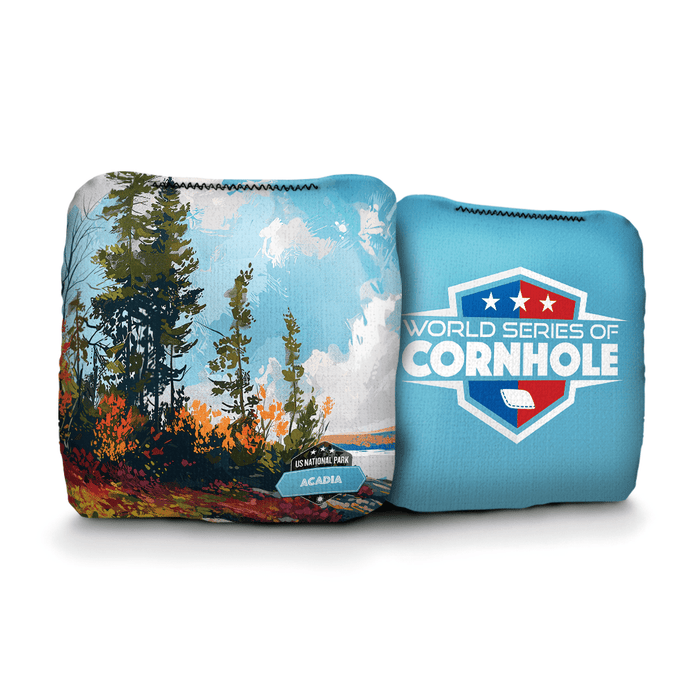 Cornhole Bags World Series of Cornhole 6-IN Professional Cornhole Bag Rapter - Acadia National Park