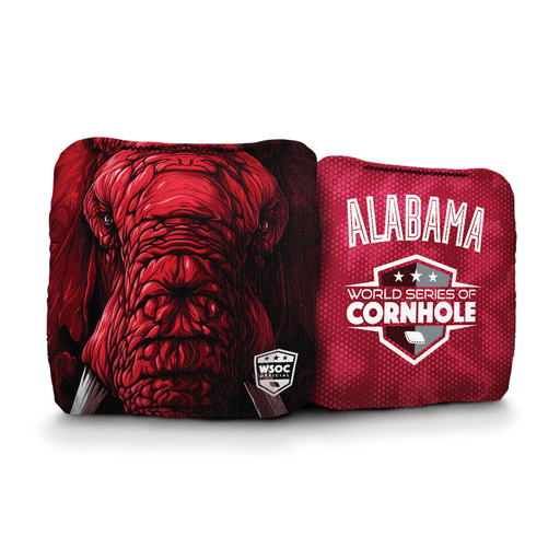 Cornhole Bags World Series of Cornhole 6-IN Professional Cornhole Bag Rapter - Alabama Crimson Tide