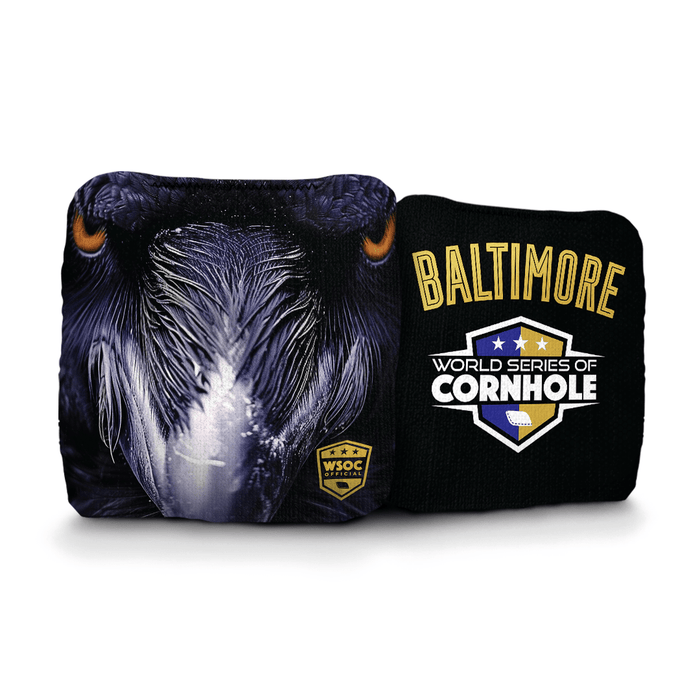 Cornhole Bags World Series of Cornhole 6-IN Professional Cornhole Bag Rapter - Baltimore