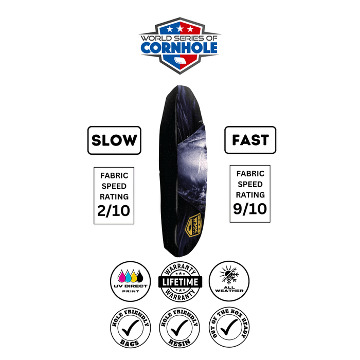 Cornhole Bags World Series of Cornhole 6-IN Professional Cornhole Bag Rapter - Baltimore