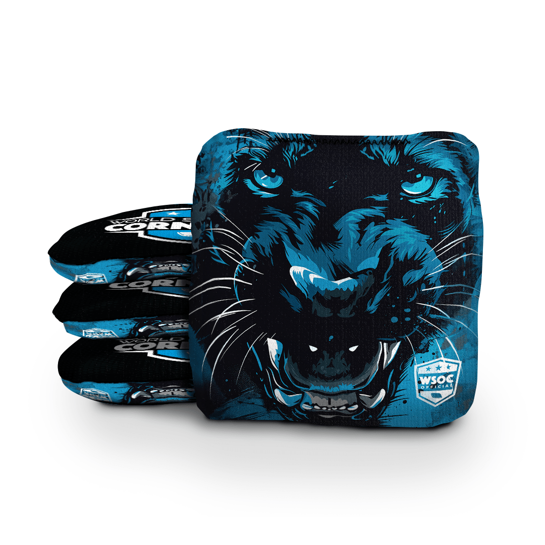 Cornhole Bags World Series of Cornhole 6-IN Professional Cornhole Bag Rapter - Carolina Panthers