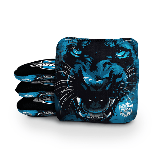 Cornhole Bags World Series of Cornhole 6-IN Professional Cornhole Bag Rapter - Carolina Panthers