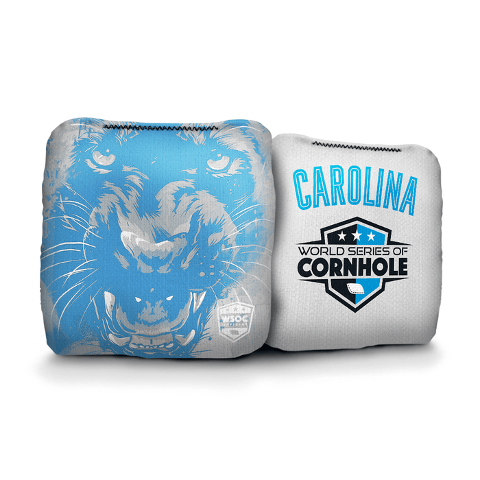 Cornhole Bags World Series of Cornhole 6-IN Professional Cornhole Bag Rapter - Carolina Panthers