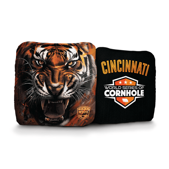 Cornhole Bags World Series of Cornhole 6-IN Professional Cornhole Bag Rapter - Cincinnati Bengals