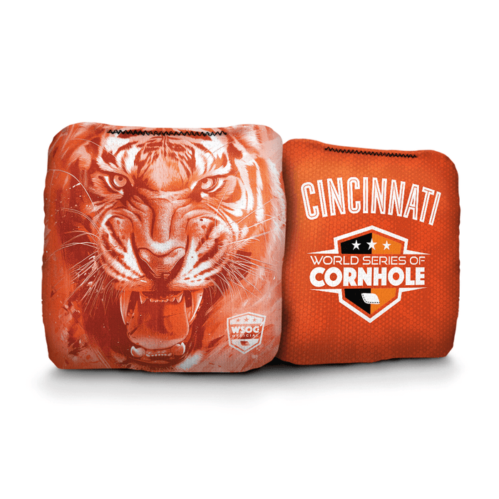 Cornhole Bags World Series of Cornhole 6-IN Professional Cornhole Bag Rapter - Cincinnati Bengals