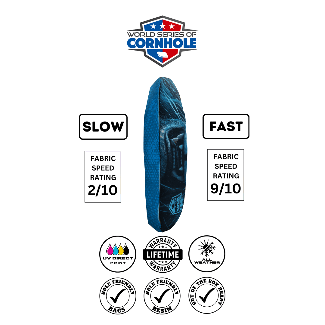 Cornhole Bags World Series of Cornhole 6-IN Professional Cornhole Bag Rapter - Detroit