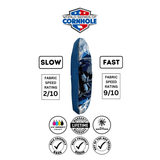 Cornhole Bags World Series of Cornhole 6-IN Professional Cornhole Bag Rapter - Indianapolis