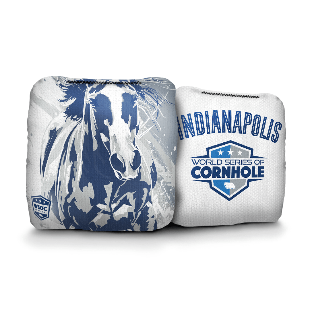 Cornhole Bags World Series of Cornhole 6-IN Professional Cornhole Bag Rapter - Indianapolis