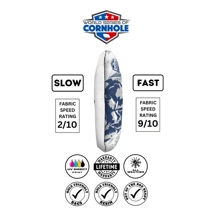 Cornhole Bags World Series of Cornhole 6-IN Professional Cornhole Bag Rapter - Indianapolis