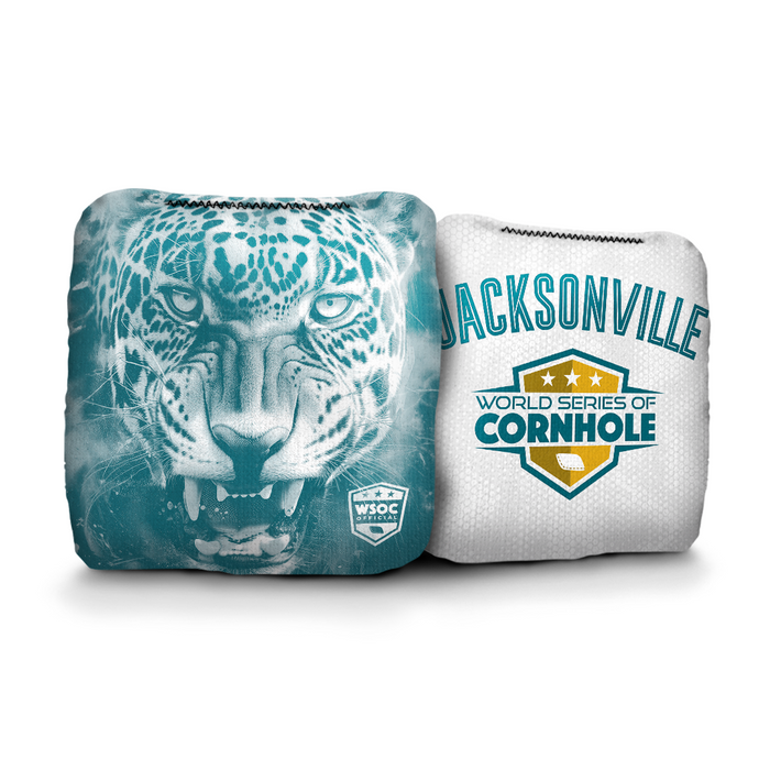 Jacksonville Jaguars - 6 Inch WSOC Official Pro Cornhole Bags