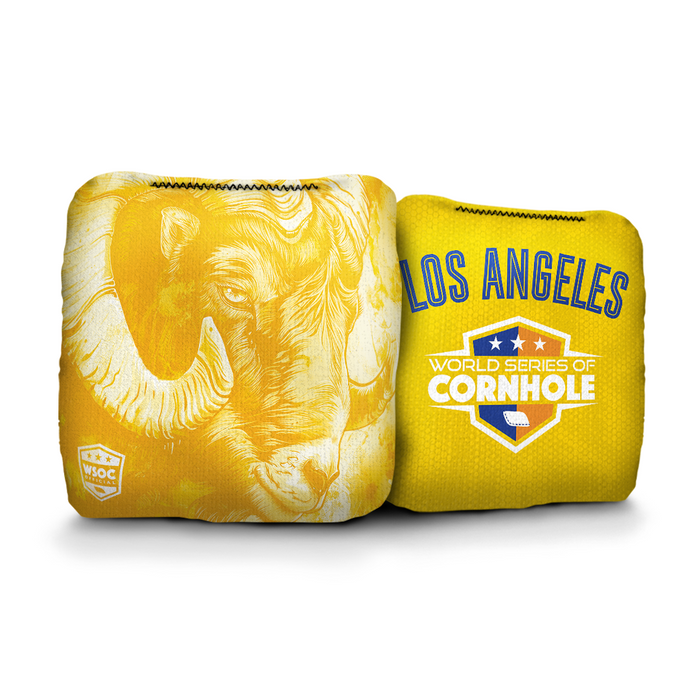 Los Angeles Rams - 6 Inch WSOC Official Pro Cornhole Bags
